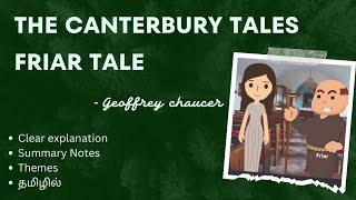 THE CANTERBURY TALES quotFRIAR TALEquot by Geoffrey Chaucer Tamil summary English literature 💓 [upl. by Edlitam]