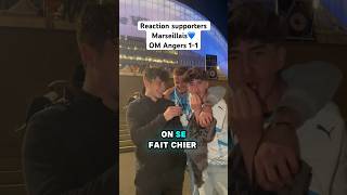 Reactions des supporters Marseillais 😭 OM vs Angers 11 ⚽️ interview om ligue1 marseille fyp [upl. by Aihsemaj]