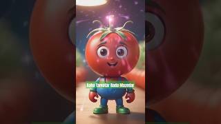 Aaha Tamatar Bada Mazedar Hindi Nursery Rhymes  funny funnyshorts funnyvideo rhymes [upl. by Florian]