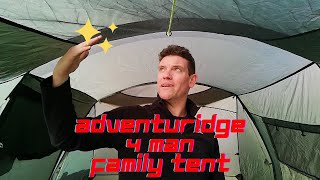 Adventuridge 4 man tent [upl. by Adnalram802]