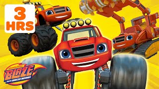 Blaze Monster Machine Transformations MARATHON 🚗💨  3 Hours  Blaze and the Monster Machines [upl. by Asilet]