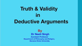 Truth and validity in Deductive Arguments Deductive Reasoning [upl. by Star]