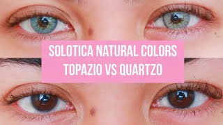 SOLOTICA NATURAL COLORS TOPAZIO VS QUARTZO  2019 COMPARISON [upl. by Werdma]