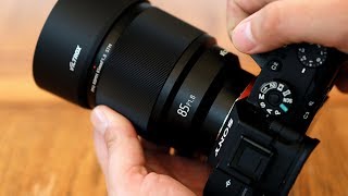 Viltrox 85mm f18 STM Sony E version  fullframe test lens review [upl. by Kee221]