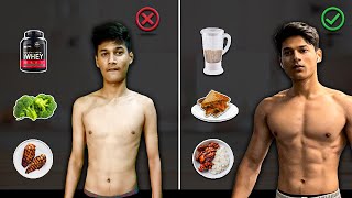 5 Diet Tips For Skinny Guys  How to Bulk Up Fast  My Complete Guide [upl. by Ainod]