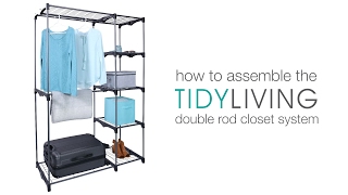 How To Assemble the Double Rod Closet System  TidyLivingcom [upl. by Avle]