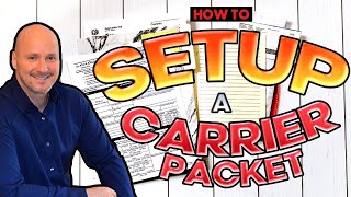 Freight Broker Training  How to Setup A Carrier Packet Step By Step Instructions [upl. by Yong83]