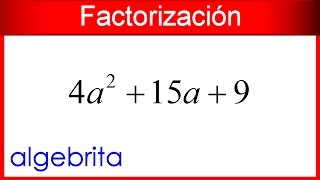 Factorizar un trinomio de la forma ax2bxc Factorización 93 [upl. by Ayaet]