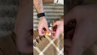 Making a fall tie knot blanket with my husband [upl. by Magdalen]