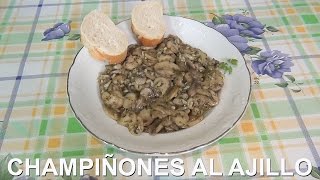 Champiñones al ajillo [upl. by Seuqirdor]