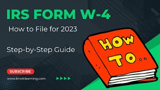 How to File Form W4 for 2023 to Lower your Taxes [upl. by Loresz]