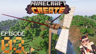 Making A MASSIVE Mining Machine  Minecraft Create Mod Ep 3 [upl. by Ytsenoh]