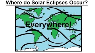 Astronomy  Ch 3 Motion of the Moon 6 of 12 Where Can You See Solar Eclipses [upl. by Duffy874]