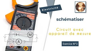 Réaliser le schéma dun circuit avec des appareils de mesure en 2 avec un Quiz N°3  5e et [upl. by Deeann384]