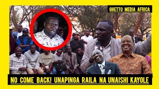 WEWE MWENYE AKO HAPA INAKUUMA AJE RAILA KUKUA AU C NA WEWE UNAKAA KAYOLE RAILA IS OMNIPRESENT [upl. by Nim]