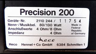 Heco Precision 200 speakers 1981 [upl. by Ahen384]