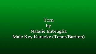 Karaoke Torn  Natalie Imbruglia Male Key Karaoke TenorBariton [upl. by Ilenna]