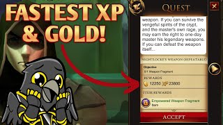 Fast Xp amp Gold Farm BEST Xp amp Gold Method Ever AdventureQuest 3D [upl. by Pomeroy993]