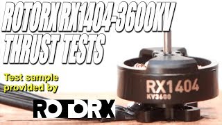 RotorX RX14043600KV Thrust Tests amp Overview Highly Efficient Micro Motor [upl. by Onileba145]