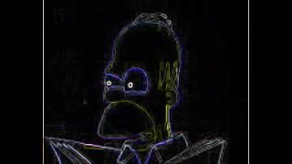 The Simpsons Barts Haircut Neon Effects [upl. by Noivax849]