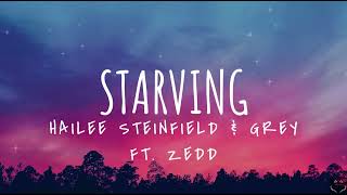 Hailee Steinfeld amp Grey  Starving ft Zedd Lyrics 1 Hour [upl. by Anali]