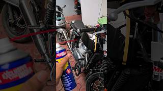 Continental Gt 650  WD 40 Rust remover spray gt650 continentalgt650 youtuber ytshorts [upl. by Pritchard]