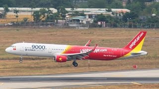 Cận cảnh máy bay của VietJet Air hạ cánh ở Nhật Bản [upl. by Shorter]