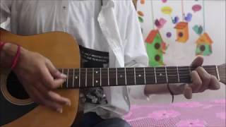 Dekhte Dekhte  Atif Aslam  Hindi Guitar Cover Lesson chords easy  Shahid  Shraddha [upl. by Akla]