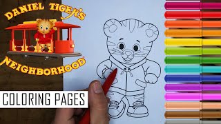 Daniel Tigers Neighborhood Coloring Pages [upl. by Kennan]