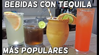 Las Mejores 4 Bebidas con TEQUILA Más Populares de México  4 Preparaciones Super Fáciles 🕊🧛🏼‍♂️🤠🍯 [upl. by Layap]