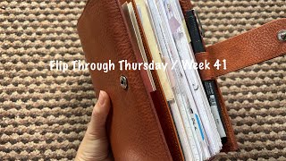 Flip Through Thursday  Week 41  October 2024  Pink Planner Girl [upl. by Alodee]