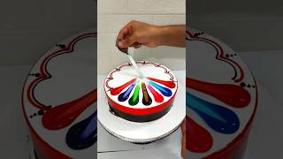 Multi Colour Chocolate Cake Decorating New Cake video shorts short trending viralvideo funny [upl. by Elorak]