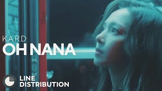 KARD  Oh Nana Line Distribution [upl. by Nnaycart194]