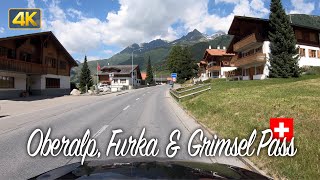 Swiss Mountain Driving  Oberalp Furka amp Grimsel Pass [upl. by Eenwat952]