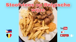 Stoofvlees op Belgische wijze Pork stew in a belgian way quotBelgian Recipequot [upl. by Vasiliu]