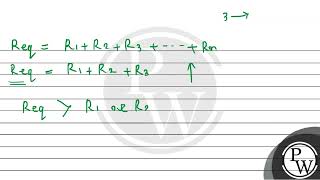 Given below are two statementsStatementI The equivalent resistance of resistors in a series c [upl. by Aihtak]