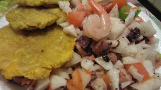 Ensalada de mariscos estilo Boricua fácil y deliciosa [upl. by Saw]