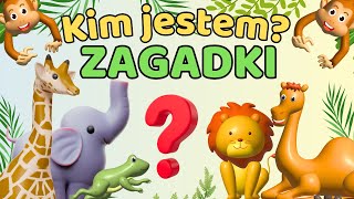 Quiz o ZWIERZĘTACH dla dzieci 🦁 ZGADNIJ JAKIE TO ZWIERZĘ 🐧🐯 Najlepsza zabawa dla dzieci 👦👧 [upl. by Mozza]