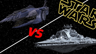 Bellator Super Star Destroyer vs Subjugator Heavy Cruiser  Star Wars Who Would Win [upl. by Nekal]