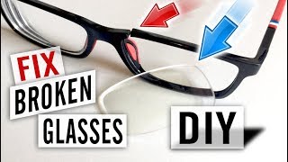 How to Fix Broken Glasses Yourself  Easy DIY Repair [upl. by Randy]