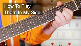 Thorn In My Side Eurythmics Acoustic Guitar Lesson [upl. by Ammamaria854]