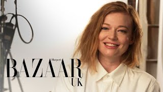 Successions Sarah Snook reveals what she really thinks of her character Shiv Roy  Bazaar UK [upl. by Yclek]