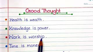 Good Thoughts In EnglishGood Habits in EnglishGood thought for getting success Good Habits [upl. by Peppard]