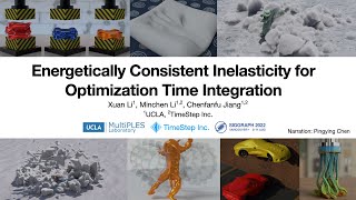 SIGGRAPH 2022 Energetically Consistent Inelasticity for Optimization Time Integration [upl. by Buine]