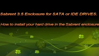 Sabrent Hard drive enclosure for SATA or IDE Hard Drives [upl. by Sheline]