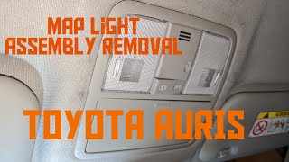 Map light Assembly Removal Toyota Auris maplight lightassembly replacement [upl. by Hyacinth]