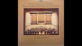 Bartók  Concerto For Orchestra  Boston Symphony Orchestra  Erich Leinsdorf [upl. by Annavoeg]