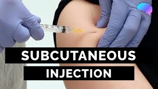 Subcutaneous Injection SC injection  OSCE Guide  UKMLA  CPSA [upl. by Setarcos]