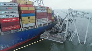 NTSB BRoll  Investigators Aboard the Cargo Ship Dali [upl. by Primaveria]