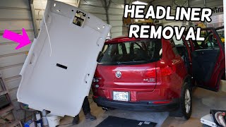 HOW TO REMOVE HEADLINER ON A CAR HEADLINER REPLACEMENT EXPLAINED [upl. by Graces796]